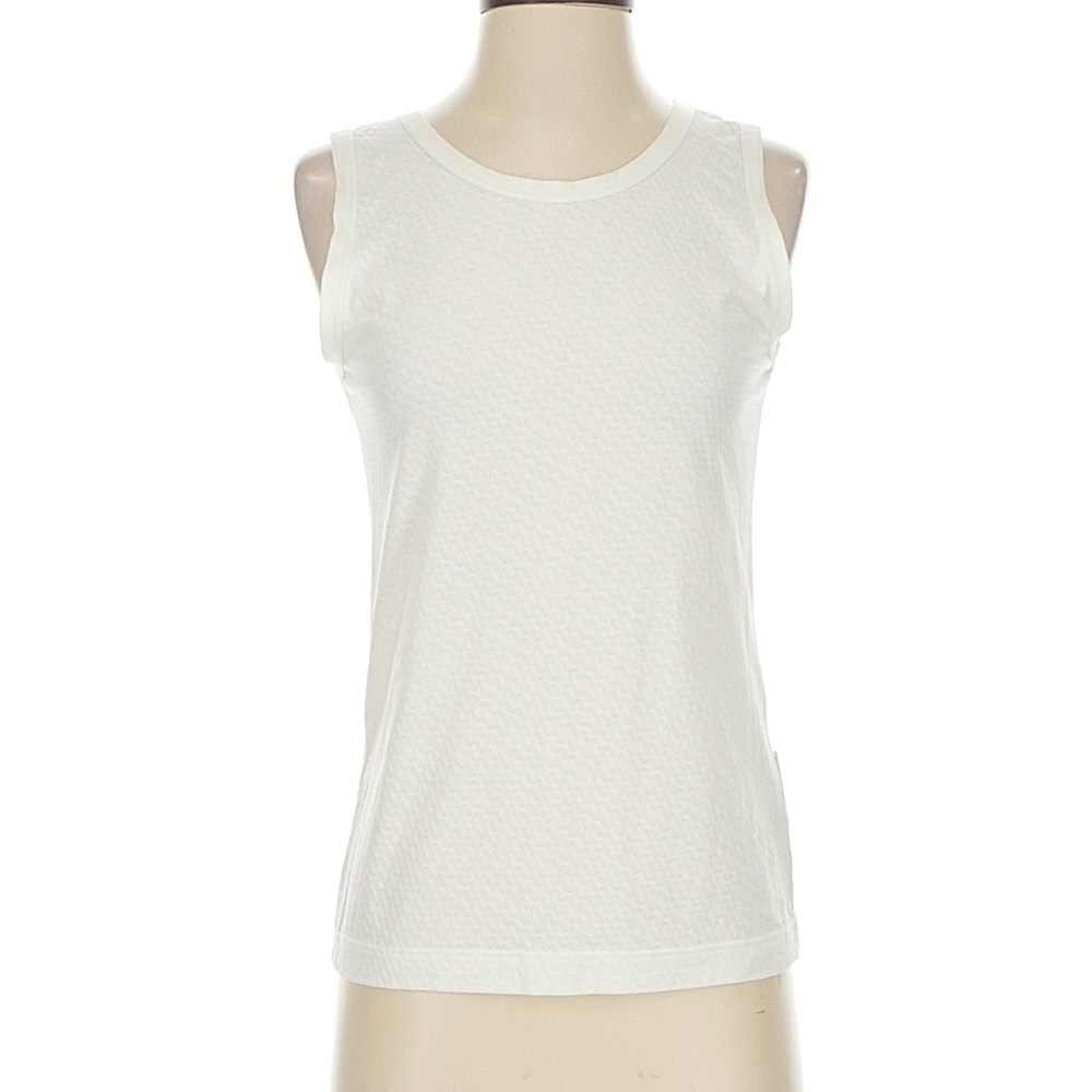 Valentino Ivory Textured Tank Top